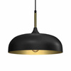 Lampa wisząca LINCOLN BLACK/GOLD 1xE27 35cm (MLP8030) - Milagro