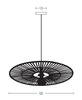 PENDANT LAMP BAMBOO 1XE27 BLACK (19104 Zambelis) - Zambelis