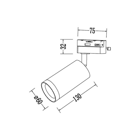 Oprawa Mica Track Czarny + Złoty 1xGU10 (ML2092) - Milagro