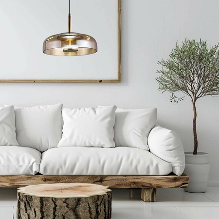 Lampa wisząca VETRO AMBER 6W (ML1045) - Milagro