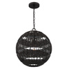 Lampa wisząca na taras Lindendale Western brąz (QZ-LINDENDALE-P-WT) - Elstead Lighting