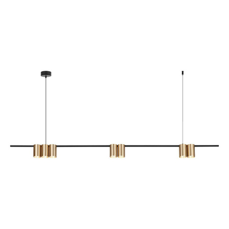 Lampa wisząca (listwa) GENESIS BLACK GOLD 7xGU10 (ML0372) - Milagro