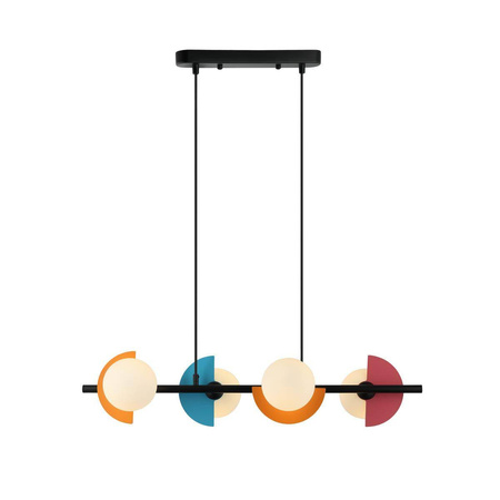 Kolorowa lampa wisząca Nauti (PND-37482-4-MLTI) - Italux