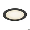 DOWNLIGHT V 200,  osłona płaska czarna (1007485) - SLV