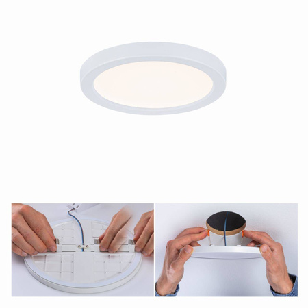 Plafoniera VariFit AREO LED 6.5W 550lm 3000K okrągla 118mm IP44 230V biały matowy / tworzywo sztuczne (PL93031) - PAULMANN