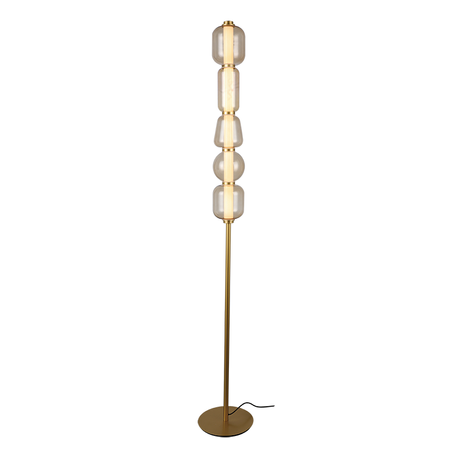 FLOOR LED LIGHT 17W 3000K METAL-GLASS, COLD-CHAMPAGNE (23063 Zambelis) - Zambelis