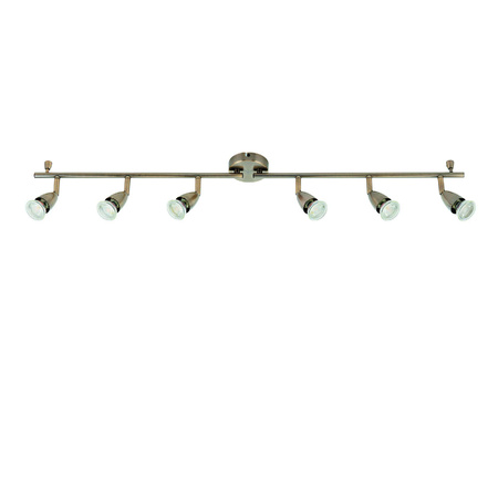 Lampa sufitowa Amalfi 6lt bar antique brass 35W (61001) - Saxby