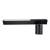 Kinkiet Magnet 9W+1xGU10 3000/4000K Czarny Prawy (ML1126) - Milagro