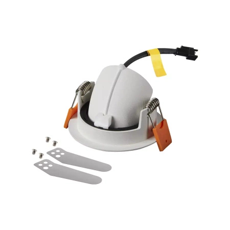 NUMINOS® GIMBLE XS, oprawa sufitowa wpuszczana biała/chromowana 4000 K 55° (1005866) - SLV