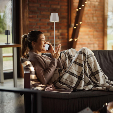 EURIA LAMPA PODŁOGOWA/ZEWNĘTRZNA JASNOSZARY (19252-40) - Paul Neuhaus