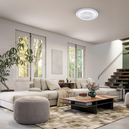 Lampowentylator ZEPHYR SILVER 48W LED+ PILOT (ML1515) - Milagro