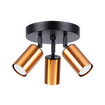 Plafon WINX 3P czarny/miedź (SL.1377) - Sollux Lighting