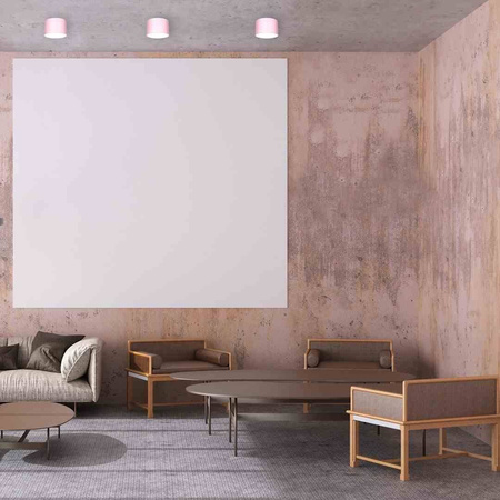 Lampa sufitowa DIXIE Pink/White 1xGX53 (MLP7553) - Milagro