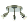 Lampa sufitowa Amalfi 3lt round satin nickel 35W (G2523413) - Saxby