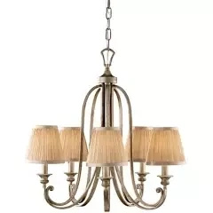 Lampa wisząca ABBEY kol. SILVER SAND (FE/ABBEY5) - Feiss - Elstead Lighting - żyrandol