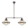 Lampa wyspowa Willard - 2 źródła światła - Miejski brąz (QN-WILLARD-LP2-UBZ-PG) - Quintiesse