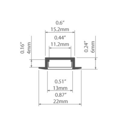 Hermetyczna listwa oświetleniowa biał wpuszczana IP67 - Kluś