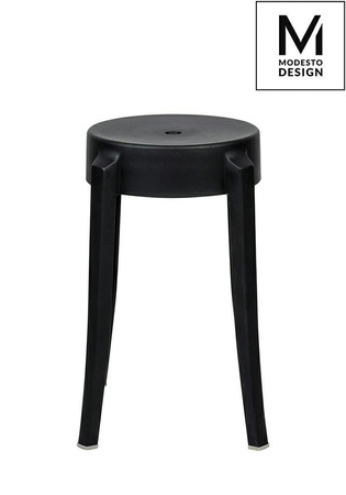 MODESTO stołek CALMAR 46 czarny - polipropylen (C1070.BLACK) - Modesto Design