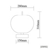 Ekskluzywna lampa LED stołowa złoto biała Apple T: Altavola Design	 (LA058/T) - ALTAVOLA DESIGN