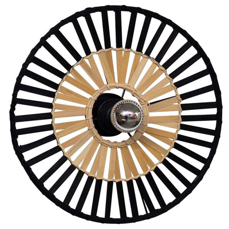 CEILING LIGHT BLACK BAMBOO 1XE7 MAX 40W (19253 Zambelis) - Zambelis