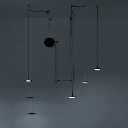 Lampa Wisząca MYSTERY 6 Kol. Czarny 3000K (0073.35.NE) - Vivida
