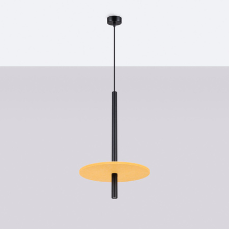 Lampa wisząca FELTRO 1 czarna/żółta (SL.1880) - Sollux Lighting