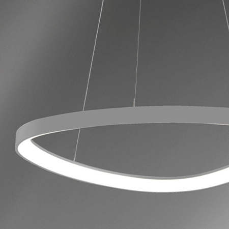 Lampa Wisząca LIFERING Kol. Biały, Ø 81 cm (0083.31.BI DIM WN) - Vivida