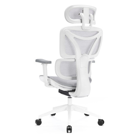 Amortyzowany,regulowany fotel gamingowy Control Series Biały (LV0655) - LVN SYSTEM