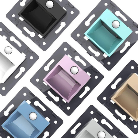 Wkład oświetlenia schodowego z czujką ruchu ze szklanym panelem (VL-LS-PIR-63) - Livolo