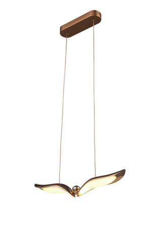 Designerska lampa wisząca GUFO 1 LED różowe złoto 36 cm (ST-DL8504) - Step into Design