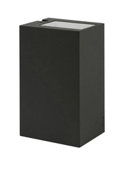 Lampa stojąca zewnętrzna LILLEHAMMER 1580 BLACK 2xLED 7,1W 3000K UP / DOWN EEI E Norlys