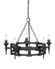 Żyrandol Saxon (SAX5-BLK) - Elstead Lighting