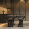 PENDANT LIGHT LED 24W BLACK-LEATHER (18138-B Zambelis) - Zambelis