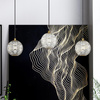 Mała lampa wisząca LED Marni - Naturalny mosiądz (QN-MARNI-1P-NBR) - Quintiesse