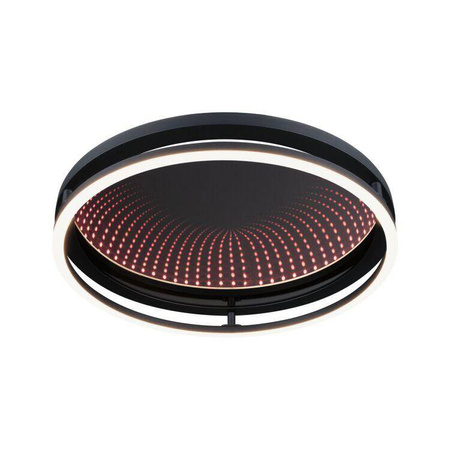 Plafoniera SPACEGLOW ONE LED 3D DIM RGB rainbow 38W 3900lm 3000-6500K pilot 230V czarny matowy / metal (PL71056) - PAULMANN
