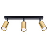 Plafon WINX 3 czarny/złoty (SL.1384) - Sollux Lighting