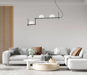 Lampa wisząca Kernio  (PND-357783-BK+W) - Italux