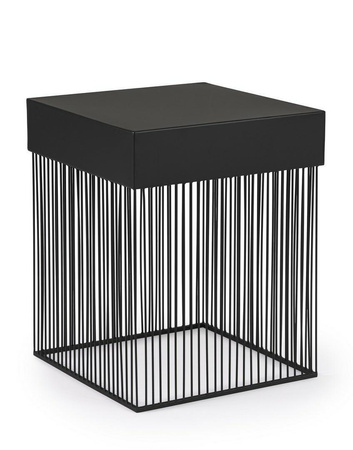 BIZZOTTO stolik kawowy YASLINE 40x40      czarny (0747369) - Bizzotto