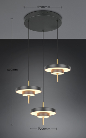 Kaskadowa lampa wisząca KEATON (340230380) - Trio