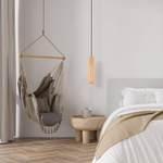 PENDANT LAMP 1XGU10 WOOD (22214 Zambelis) - Zambelis