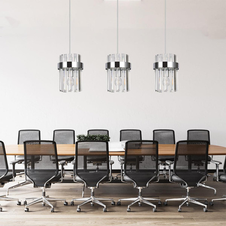 Lampa wisząca Vetro chrom 3xE14 (LP-2910/3L CH) - Light Prestige