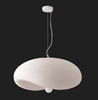 Lampa wisząca STONE FLAT biała 60 cm (DN429-600) - Step into Design