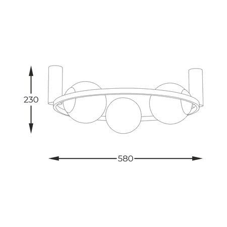 Lampa sufitowa ORBIT 3 (5008) - Zuma Line