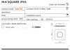 Lampa wpuszczana IKA SQUARE IP65 white (AZ2864) - AZZARDO