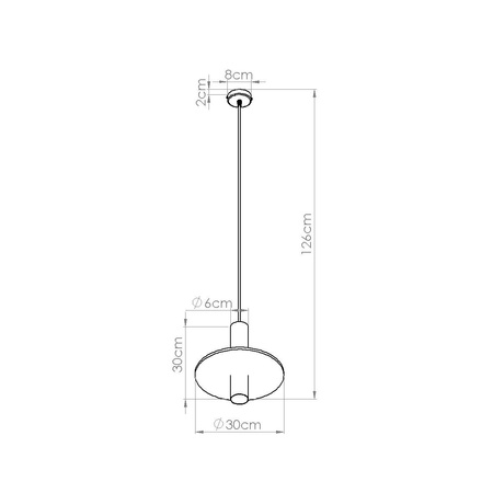 Lampa wisząca PELTA 1 czarna/żółta (SL.1883) - Sollux Lighting