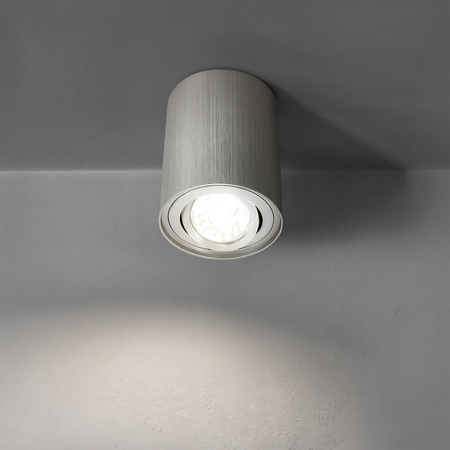 Tuba Gu10 srebrna szczotkowana - Syntron