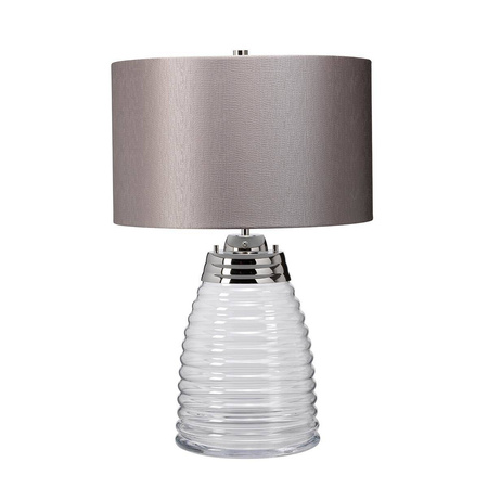 Lampa stołowa Milne - 2 źródła światła - Szary abażur (QN-MILNE-TL-GREY) - Quintiesse