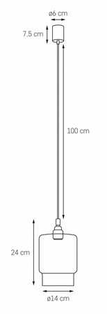 Lampa wisząca LONGIS IV(10553109) KASPA - żyrandol