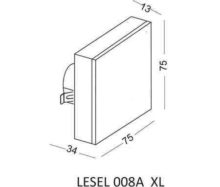 Lampa Schodowa LESEL 008A XL (1008A2302) - Elkim Lighting