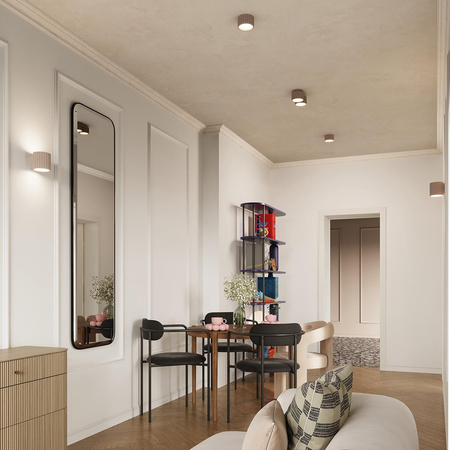 Plafon AURA 1 taupe Gx53 (SL.1817) - Sollux Lighting